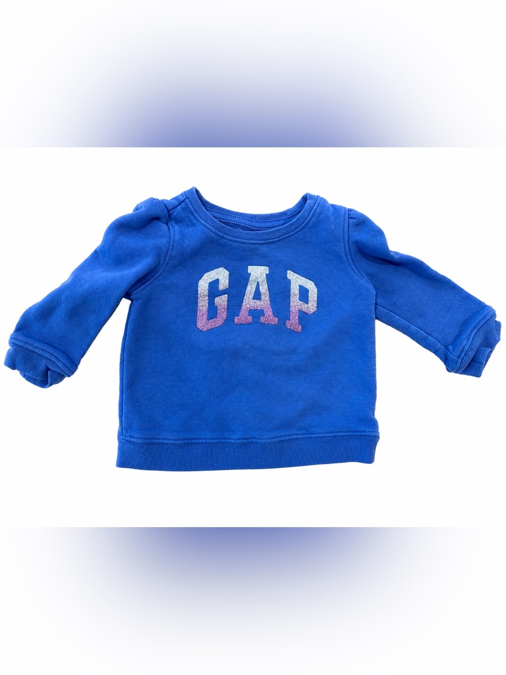GAP Royal Blue Sweatshirt with Sparkle Logo